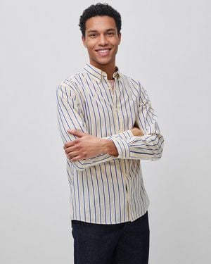 Benetton Benetton, Striped Button-Down Shirt - Black