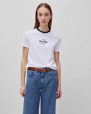 Benetton Benetton, T-Shirt With Embroidered Crest - Black