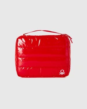 Benetton Benetton, Large Padded Accessory Clutch - Red