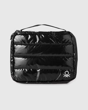 Benetton Benetton, Sobre De Tela Acolchado, Talla, Negro, Mujer