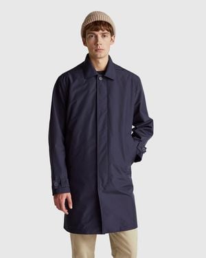 Benetton Benetton, Trench With Removable Padding - Blue