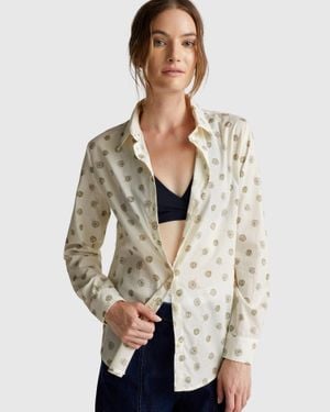 Benetton Benetton, Patterned Shirt - Black