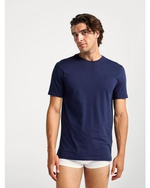 Benetton Benetton, Long Fibre Cotton T-Shirt - Blue