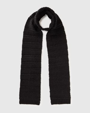 Benetton Benetton, Écharpe En Lurex, Taille, Noir, Femme