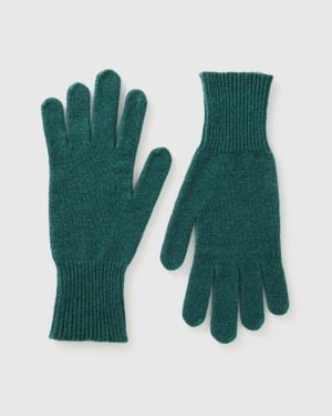 Benetton Benetton, Knitted Gloves - Green