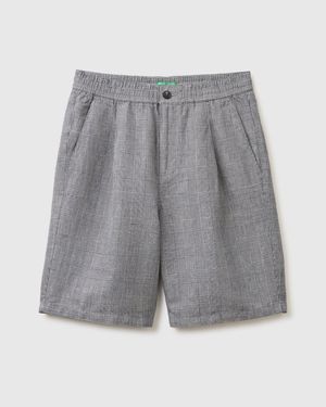 Benetton Benetton, Regular Fit Bermuda Shorts - Black