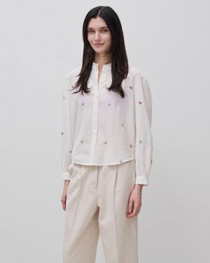 Benetton Benetton, Shirt With Flowers - Black