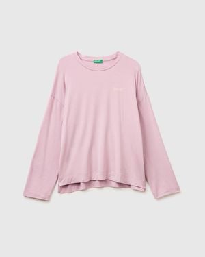 Benetton Benetton, Suéter Modal Elástico, Talla, Rosa, Mujer - Negro