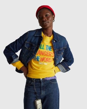 Benetton Benetton, Sweatshirt With Stranger Things Print - Blue