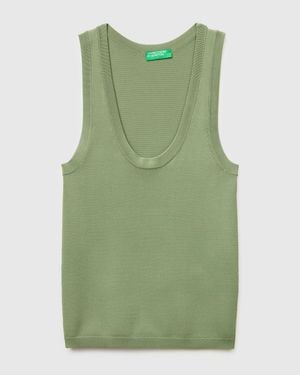 Benetton Benetton, Knitted Tank Top - Green