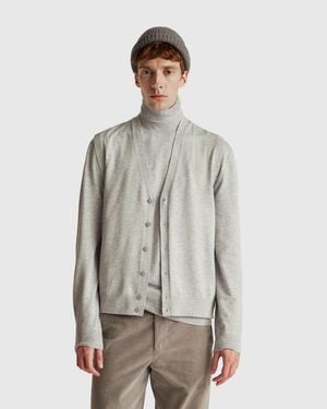 Benetton Benetton, Knit Vest - Grey