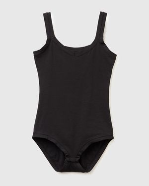 Benetton Benetton, Super Stretch Cotton Bodysuit - Black