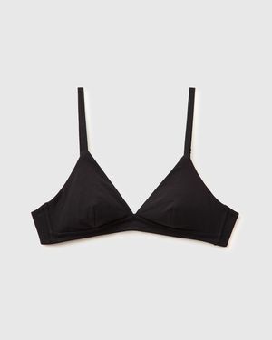 Benetton Benetton, Super Dehnbarer Baumwoll-Bh, Größe: 4° Schwarz, Damen