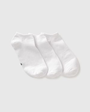 Benetton Benetton, Three Pairs Of Plain Short Socks - Black