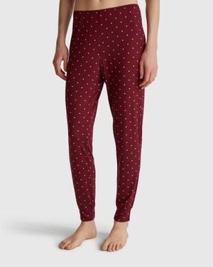 Benetton Benetton, Trousers With Polka Dot Print - Red