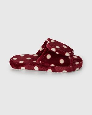 Benetton Benetton, Polka Dot Slippers - Red