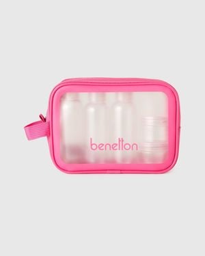 Benetton Benetton, Estuche De Belleza Rosa, Talla, Rosa, Mujer - Negro