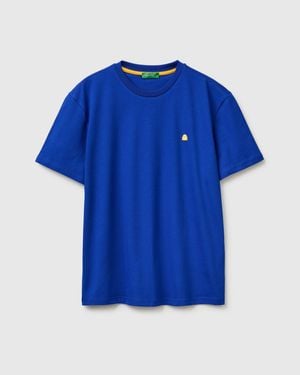 Benetton Benetton, Basic Cotton T-Shirt - Blue