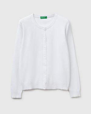 Benetton Benetton, Cardigan - White