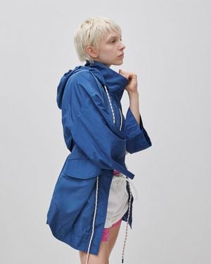 Benetton Benetton, Large Parka With Hood - Black