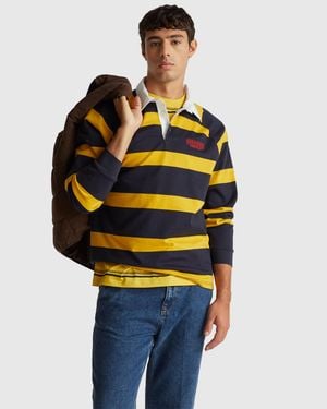 Benetton Benetton, Stranger Things Striped Polo - Black