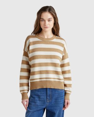 Benetton Benetton, Maglia A Righe - Blu
