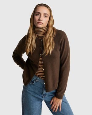 Benetton Benetton, Cardigan Marrone - Blu
