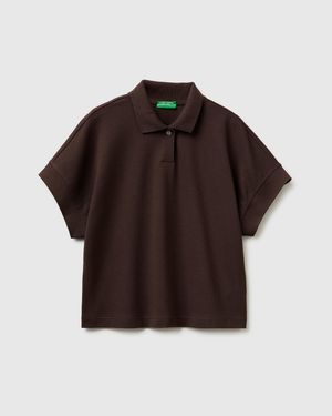 Benetton Benetton, Comfort Fit Polo Shirt - Black
