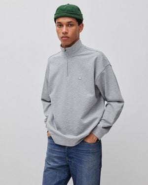Benetton Benetton, Half-Zip Sweatshirt - Black