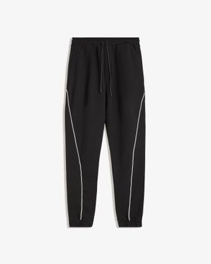Bershka Plush Sweatpants - Black