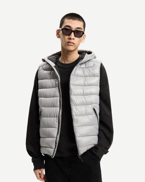 Bershka Lightweight Puffer Vest - Black