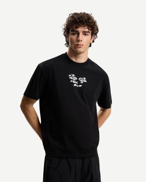 Bershka Short Sleeve T-Shirt With Contrasting Ribbed Trims