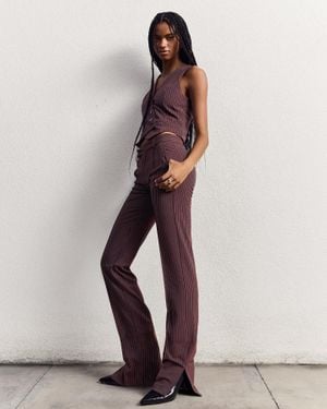 Bershka Slim Fit Tailored Pants - Multicolor