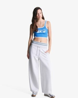 Bershka Wnba Top With Tied Straps - White