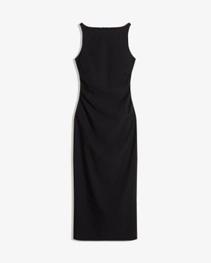 Bershka Bengaline Midi Dress - Black