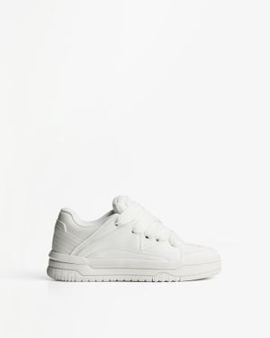 Bershka Chunky Skater Sneakers in White for Men | Lyst