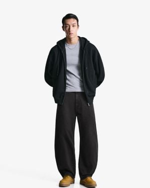Bershka Barrel Pants - Black