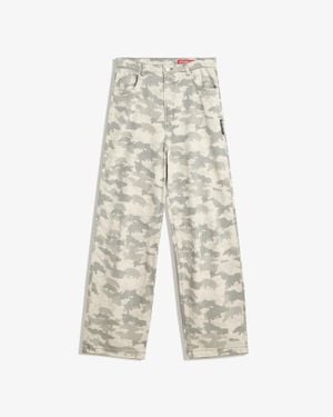 Bershka Ecko Unltd Baggy Jeans - White
