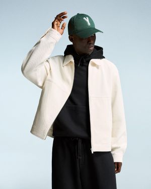 Bershka Textured Jacket - White