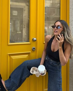 Bershka Cable-Knit Halter Top - Black