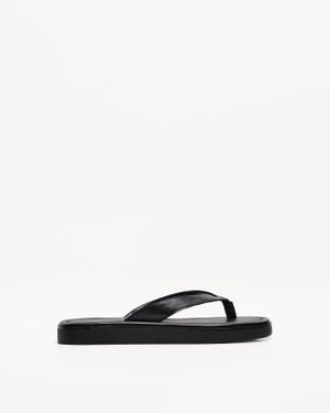 Bershka Flat Sandals With Straps - White
