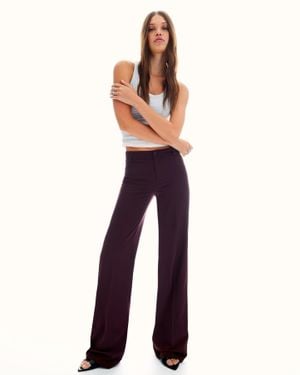 Bershka Wide-Leg Pants - Blue