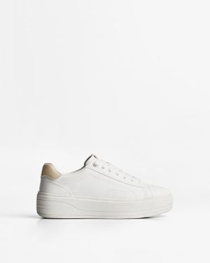 Bershka Platform Sneakers - White