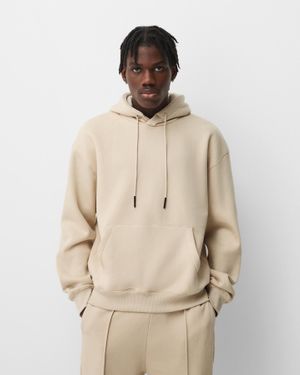 Bershka Sweatshirt And Wide-Leg Pants Pack - Natural