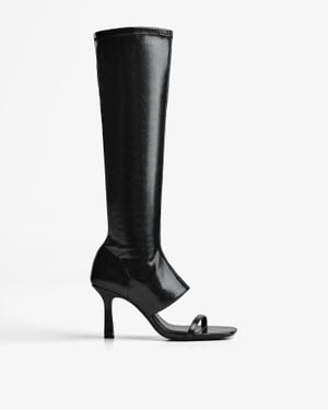 Bershka High-Heel Sandals With Pants - Black
