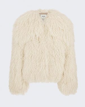 DUCIE Neve Shearling Jacket - White