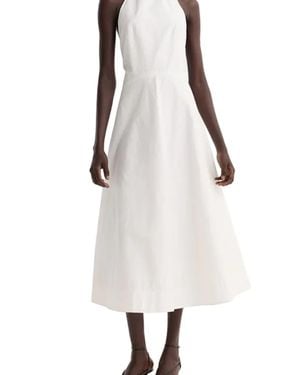 Rohe Halter Textured Cotton Dress - White
