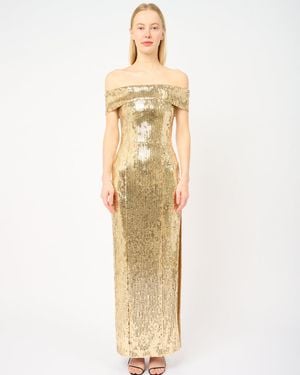 Galvan London The Glencoe Dress - Metallic