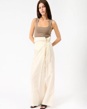 Rohe Sculptural Cotton Blend Trousers - White