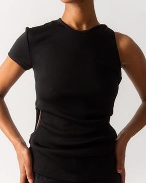 Christopher Esber Open Twist Side Tee - Black